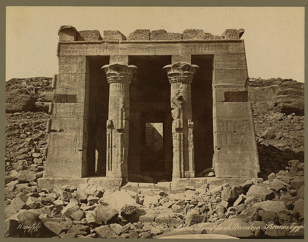 Nubie. Temple de Dandour. Proanos (sic) (Égypte) - Bonfils. LCCN2004668092.jpg
