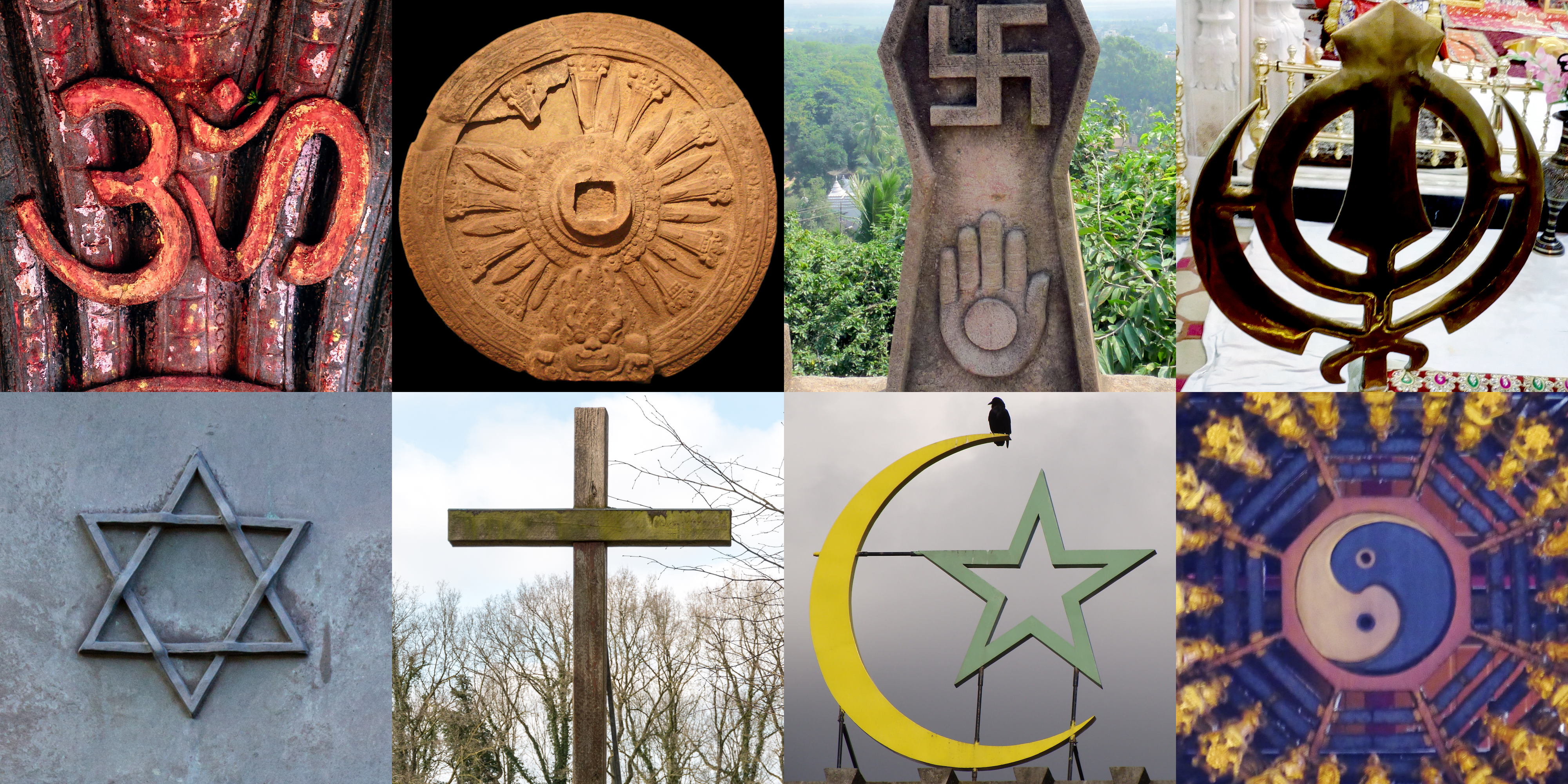 Illustration Of Religious Symbols Of Different Culture Stock Illustration -  Download Image Now - iStock