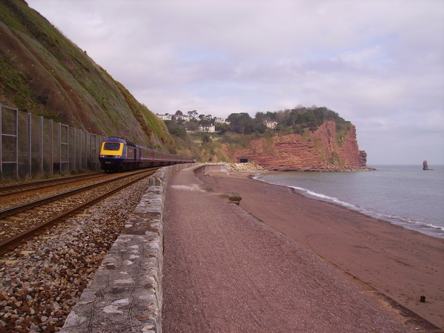 File:Unstable cliffs at Teignmouth Sea Wall - geograph.org.uk - 1319944.jpg