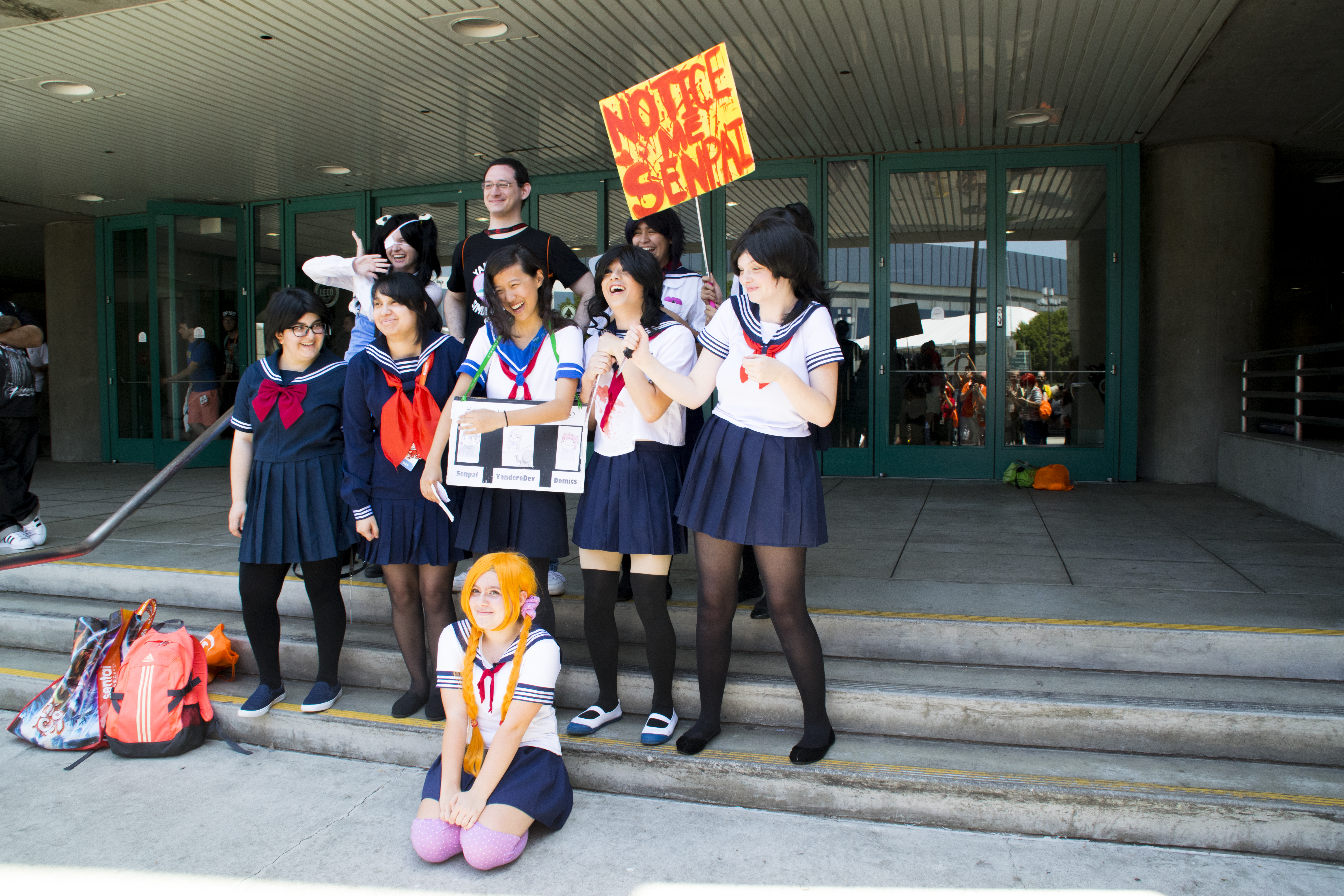 File Yandere Simulator Gathering At Anime Expo 16 Jpg Wikimedia Commons