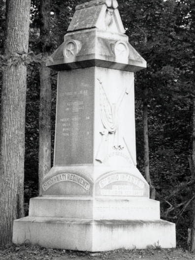 5th Ohio Infantry Monument, Gettysburg Battlefield. 5th OH Infantry MN345.jpg