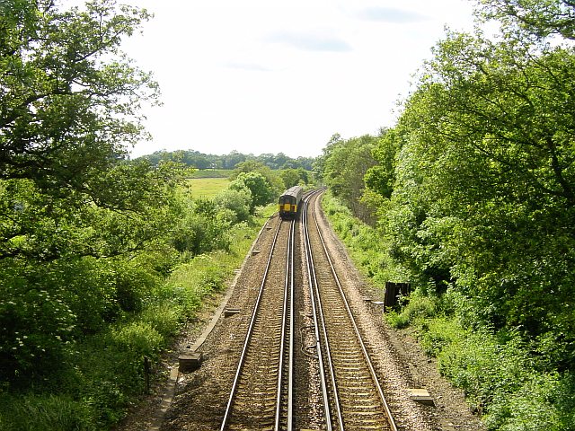 File:Ashford to Maidstone railway by Snarkhurst Wood - geograph.org.uk - 19722.jpg