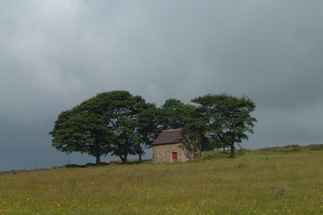 File:Field barn on the Morridge - geograph.org.uk - 1311441.jpg