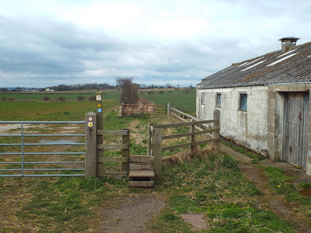 Footpath stile near Whitburn - geograph.org.uk - 4419807