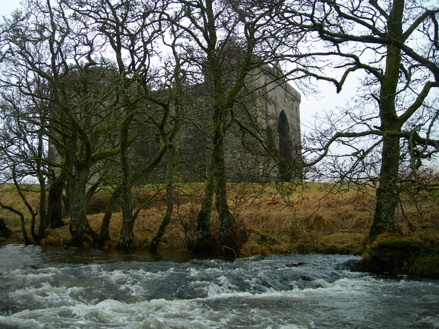 File:Hermitage Water and Castle - geograph.org.uk - 643617.jpg