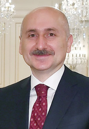 Ilham Aliyev received delegation led by Turkish minister of transport and infrastructure, May 2021 02 (cropped).jpg