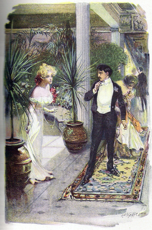 An illustration by A.I. Keller from the 1901 edition of Amos Judd by John Ames Mitchell