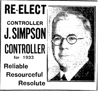 Toronto municipal election, 1933