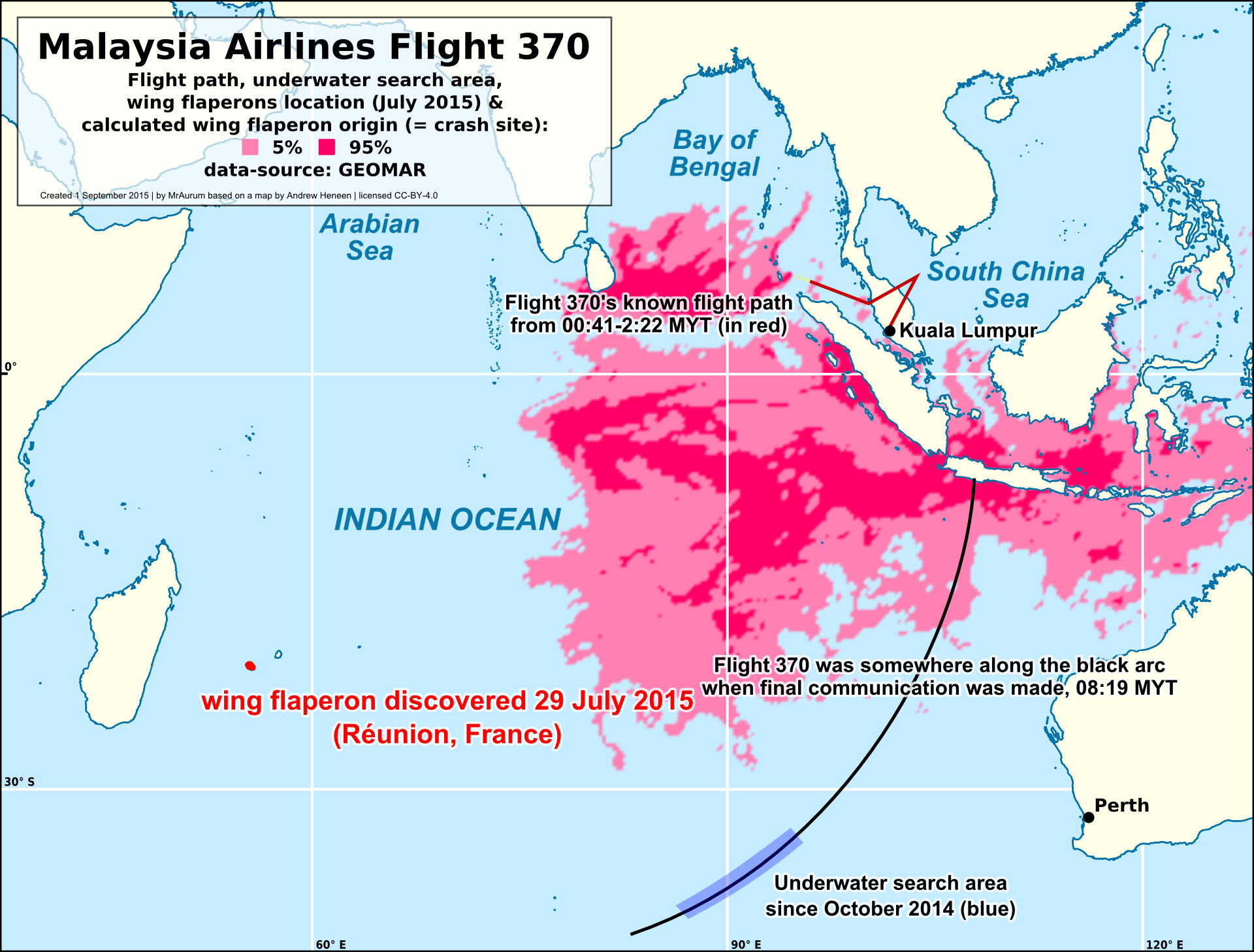 Datei MH370 Malaysia Airlines Flight 370 map GEOMAR 
