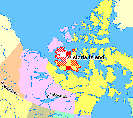 Map Of Victoria Island Canada File:Map indicating Victoria Island, northern Canada.png 