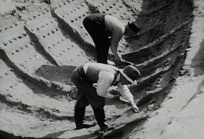 Foto von den Ausgrabungen 1939.