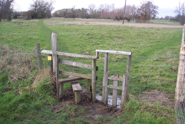 Stile on the Stour Valley Walk - geograph.org.uk - 1602178