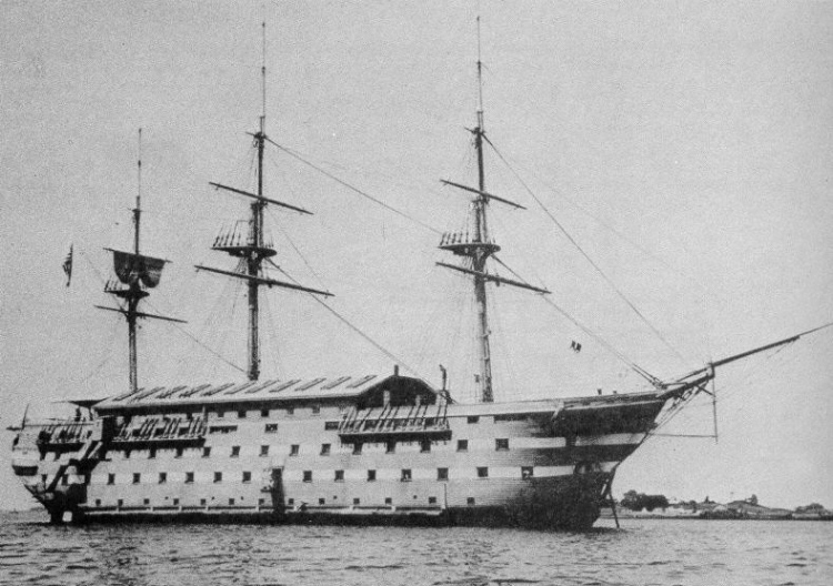 Powder monkey by gun of U.S.S. New Hampshire off Charleston, S.C.]