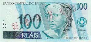 Obverse of a 100 Brazilian real banknote 100 Real avers.jpg