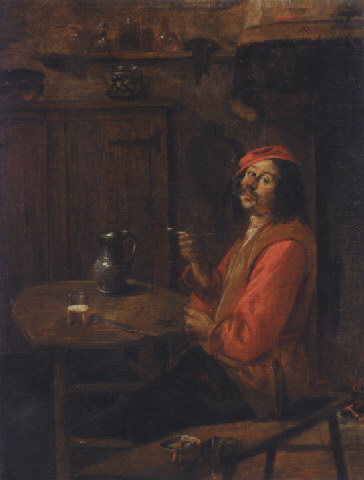 File:Abraham Diepraam - a man drinking and smoking.jpg