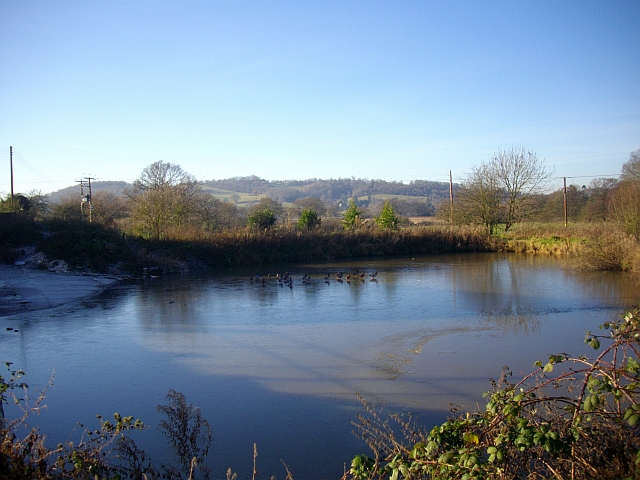 File:Ducks on ice, Brockbury Hall, Colwall - geograph.org.uk - 1075007.jpg