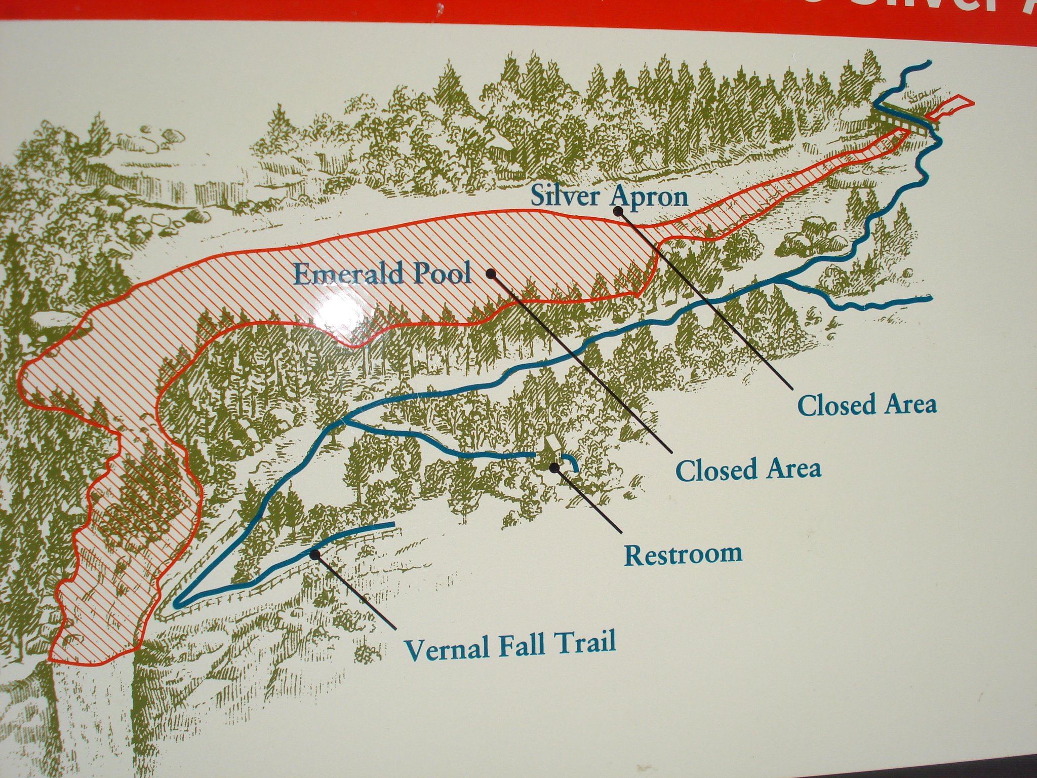 Closed area. Emerald Pool Yosemite.