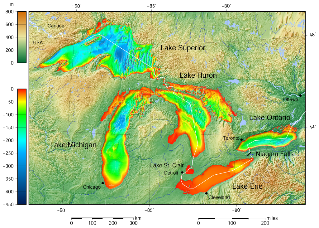 File:Great Lakes bathymetry map.png - Wikimedia Commons