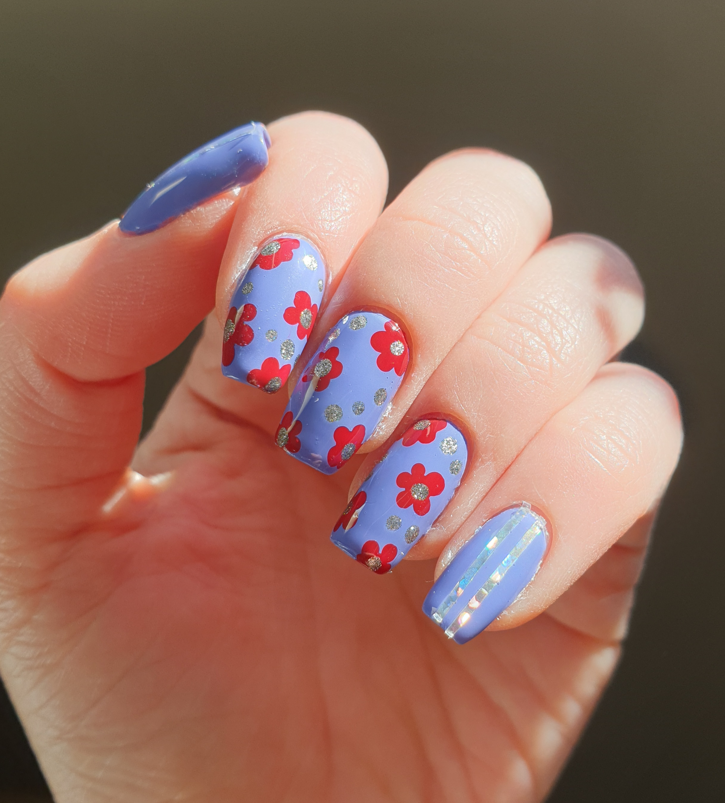 painted fingernails