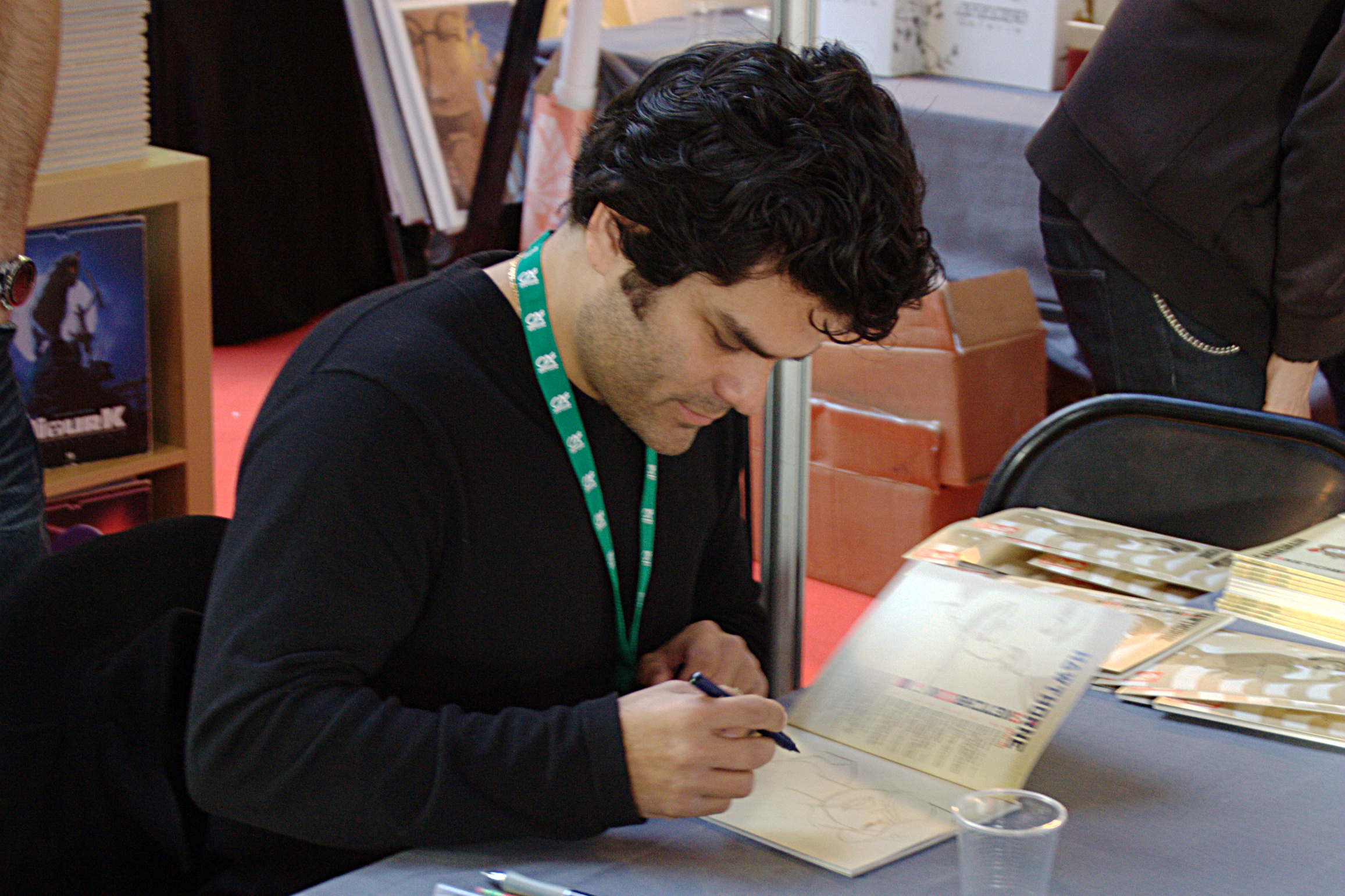 Mike Hawthorne in ''Quai des Bulles'', Saint-Malo comics festival, 2012