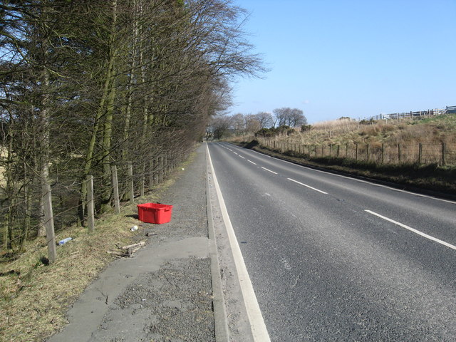 File:The A6094 heading back to Walltower - geograph.org.uk - 1210909.jpg