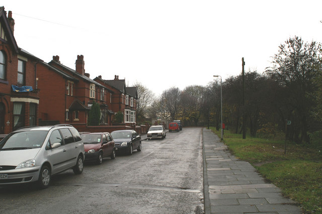 File:Westwood Lane, at its junction with Mount View, Lower Ince - geograph.org.uk - 370189.jpg