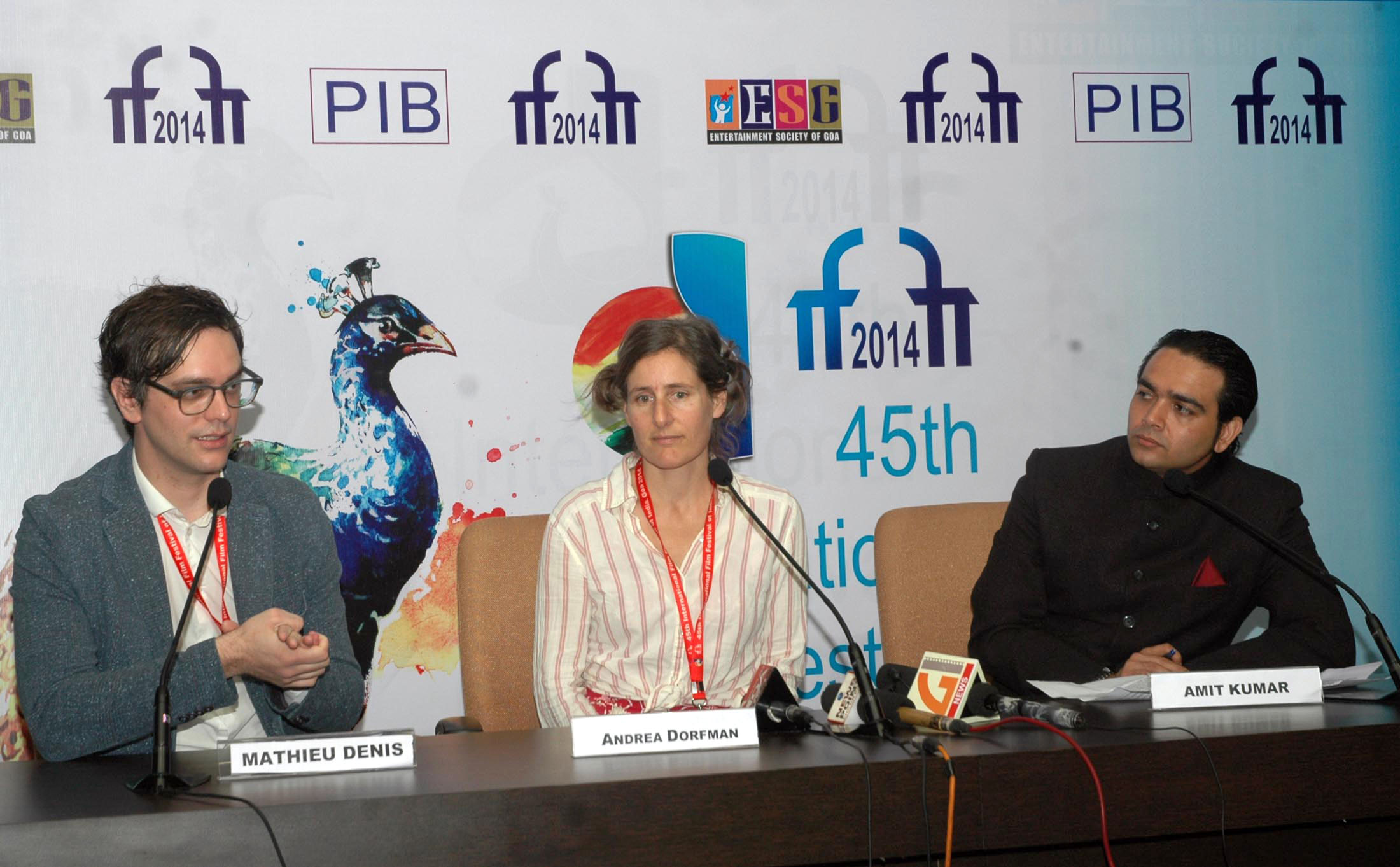 Dorfman at [[International Film Festival of India|IFFI]] [[45th International Film Festival of India|2014]]