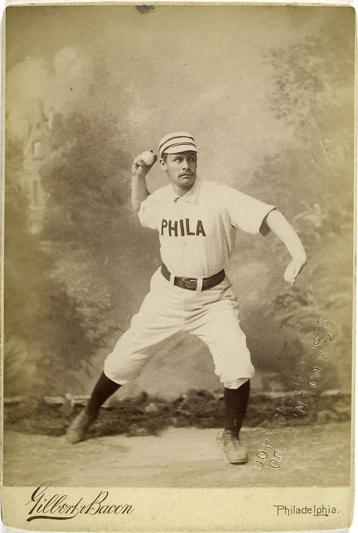 1888 baseball card of Sanders