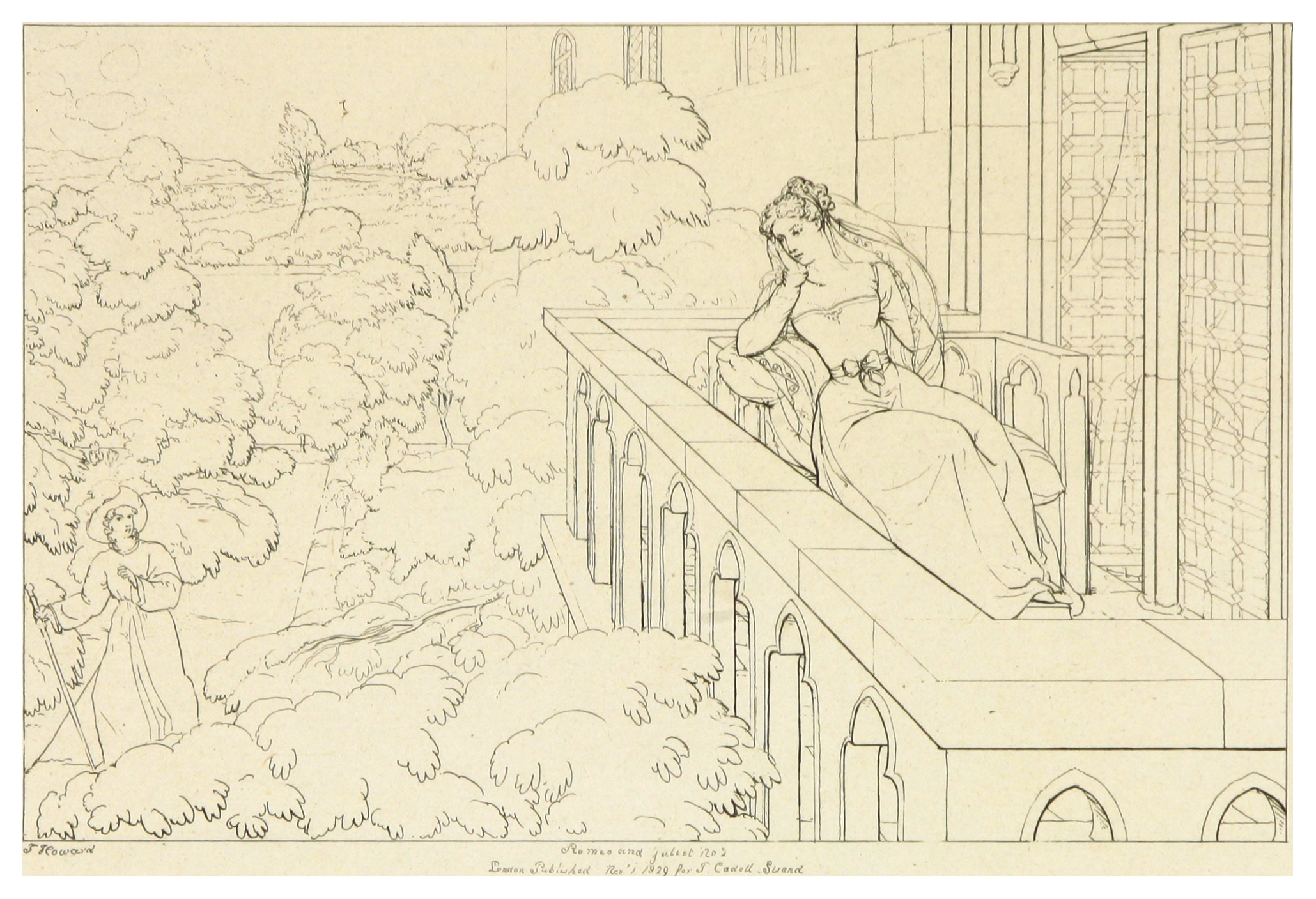 Ромео и Джульетта раскраска балкон