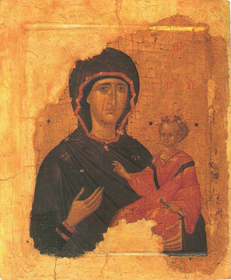Икона Божией Матери «Одигитрия». Первая четверь XV века Византия