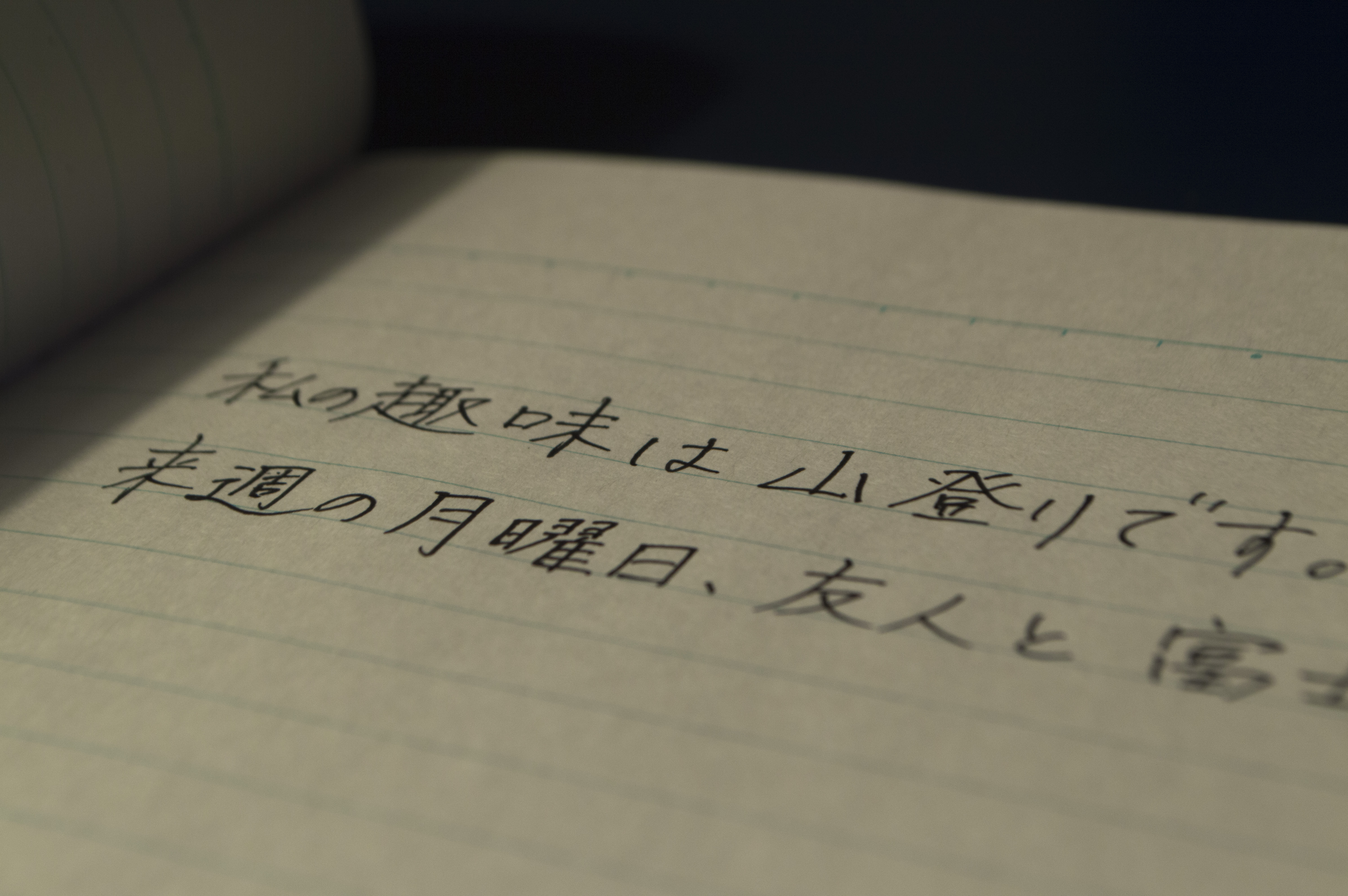 writing on japanese