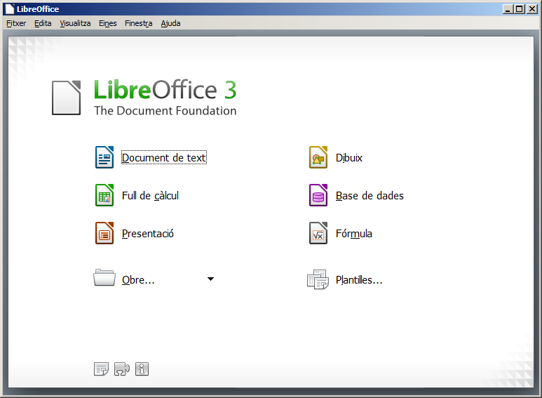 File:LibreOffice startcentre CAT.png