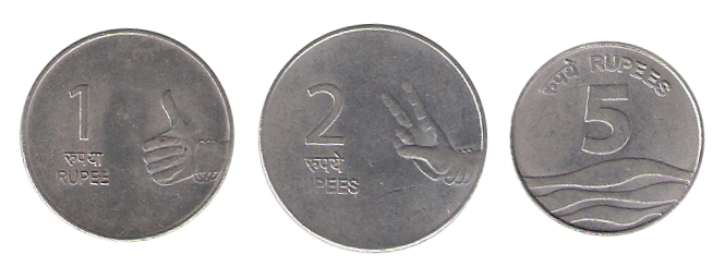 File:One, Two and Five Rupee coins.png