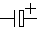 Polarized capacitor symbol 3