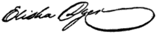 ملف:Signature of Elisha Dyer, Sr.png