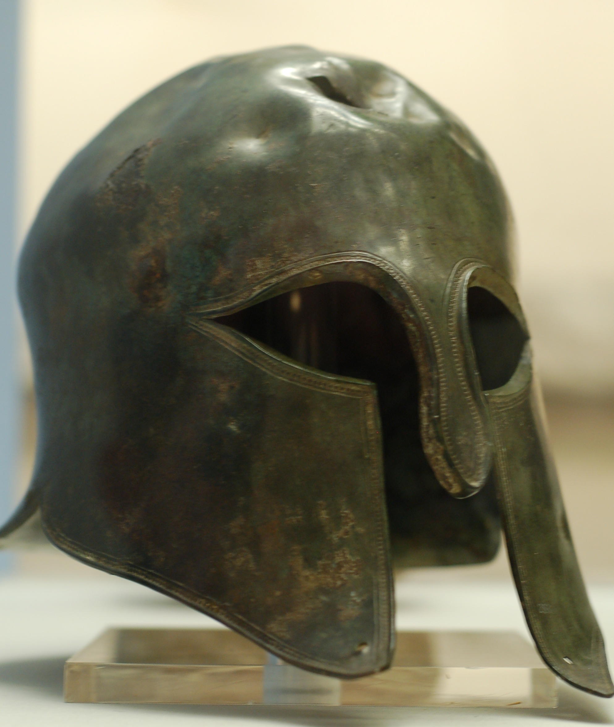 real ancient spartan helmet