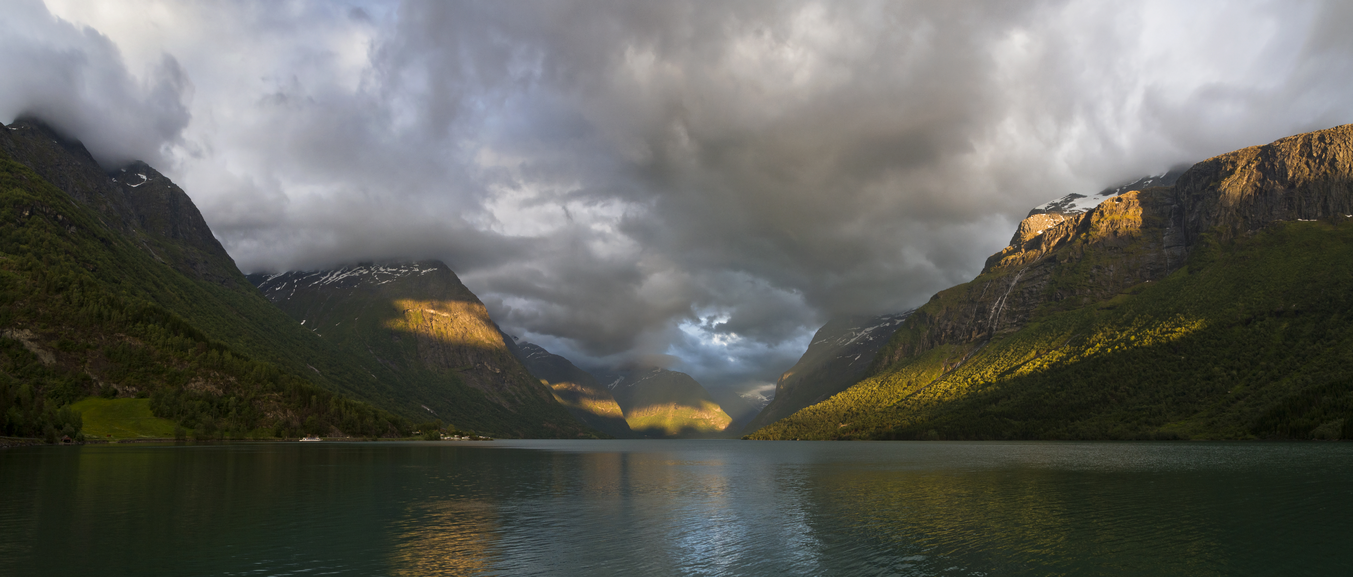 Oppstrynsvatnet Lake near Stryn in Norway.