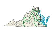 Virginia: Kongress-Wahlkreise