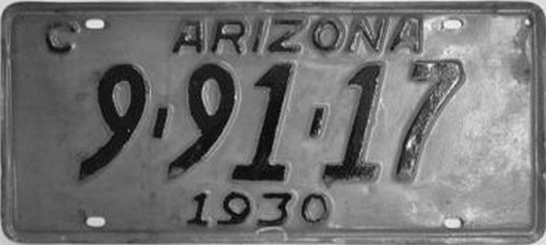 File:1930 Arizona license plate.jpg