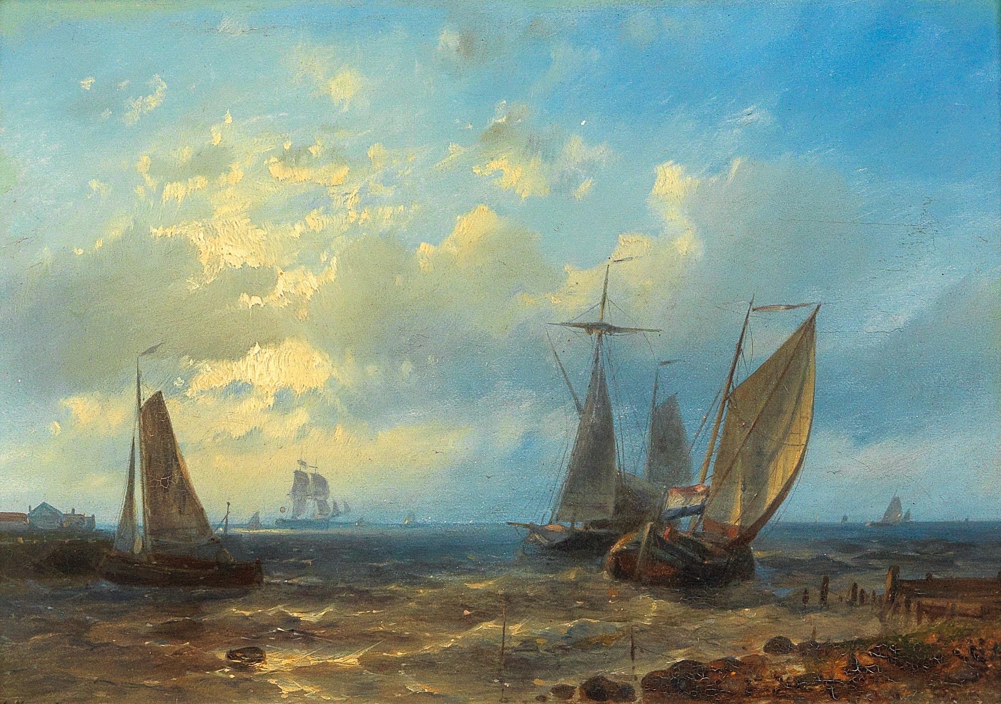 File:Abraham Hulk - Fishing Boats by the Coast.jpg - Wikipedia