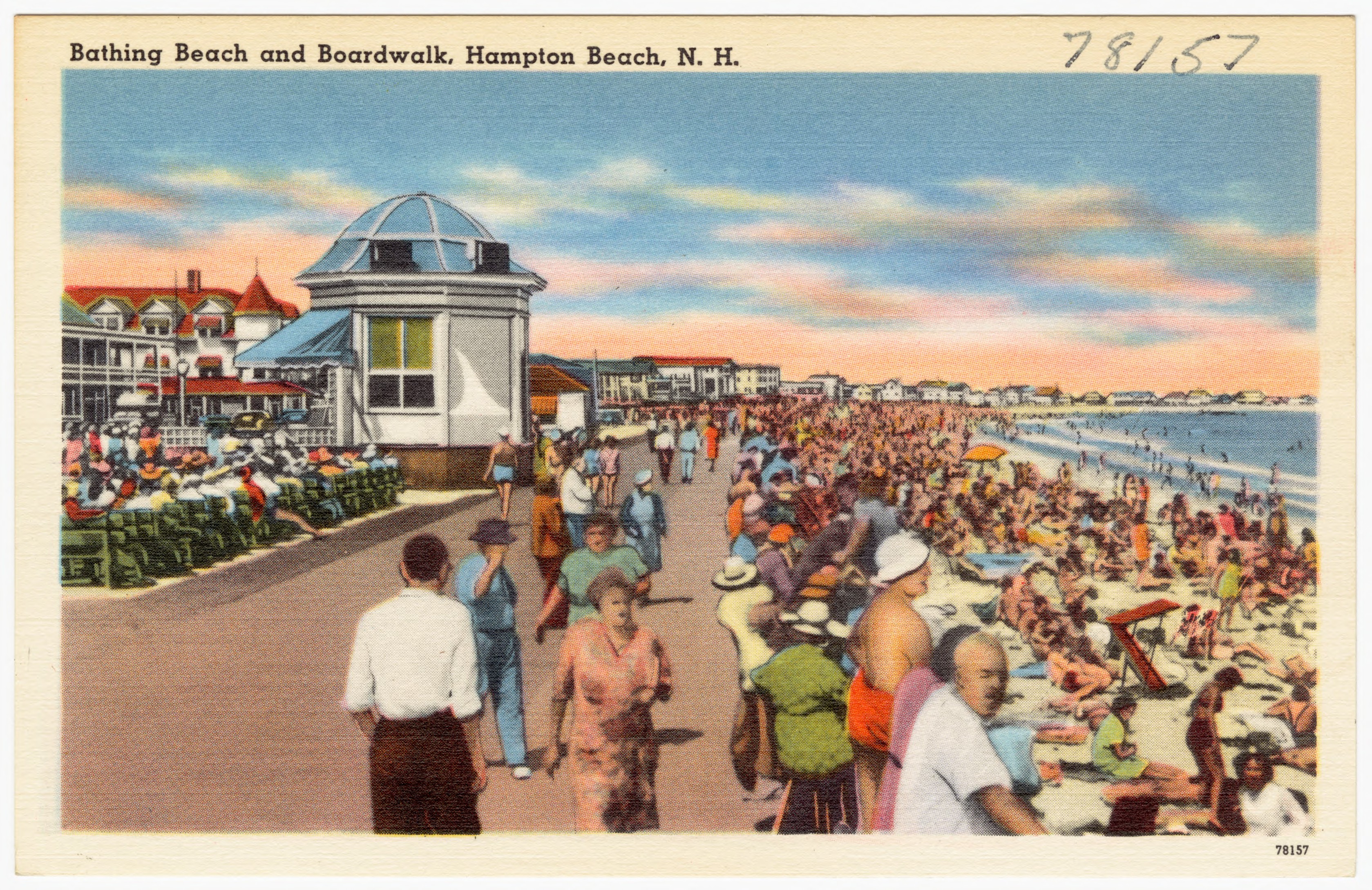 1910s postcard album of Hampton NH and Hampton Beach