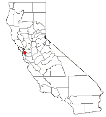 Location of Emeryville, California