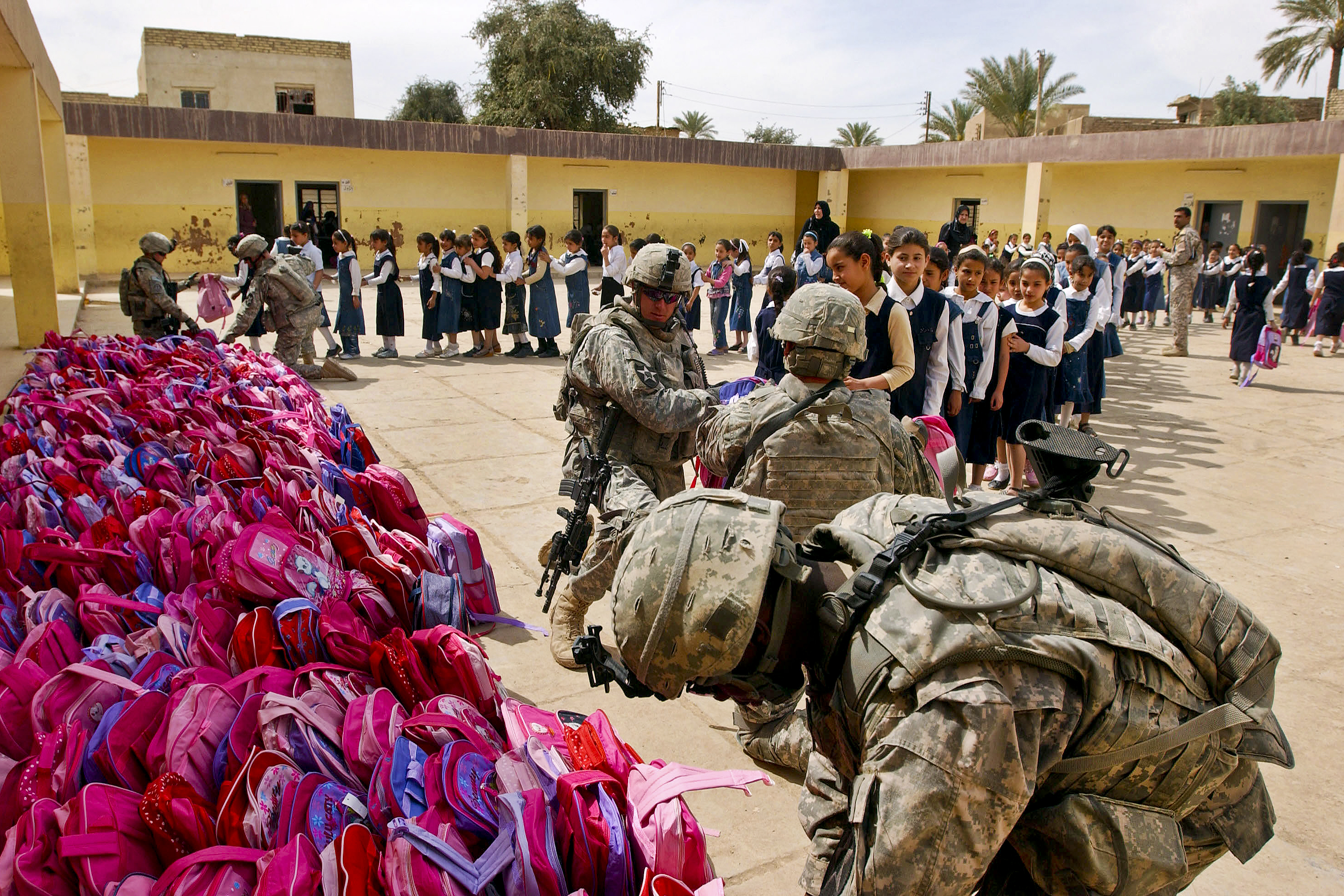 Pink Army Backpack