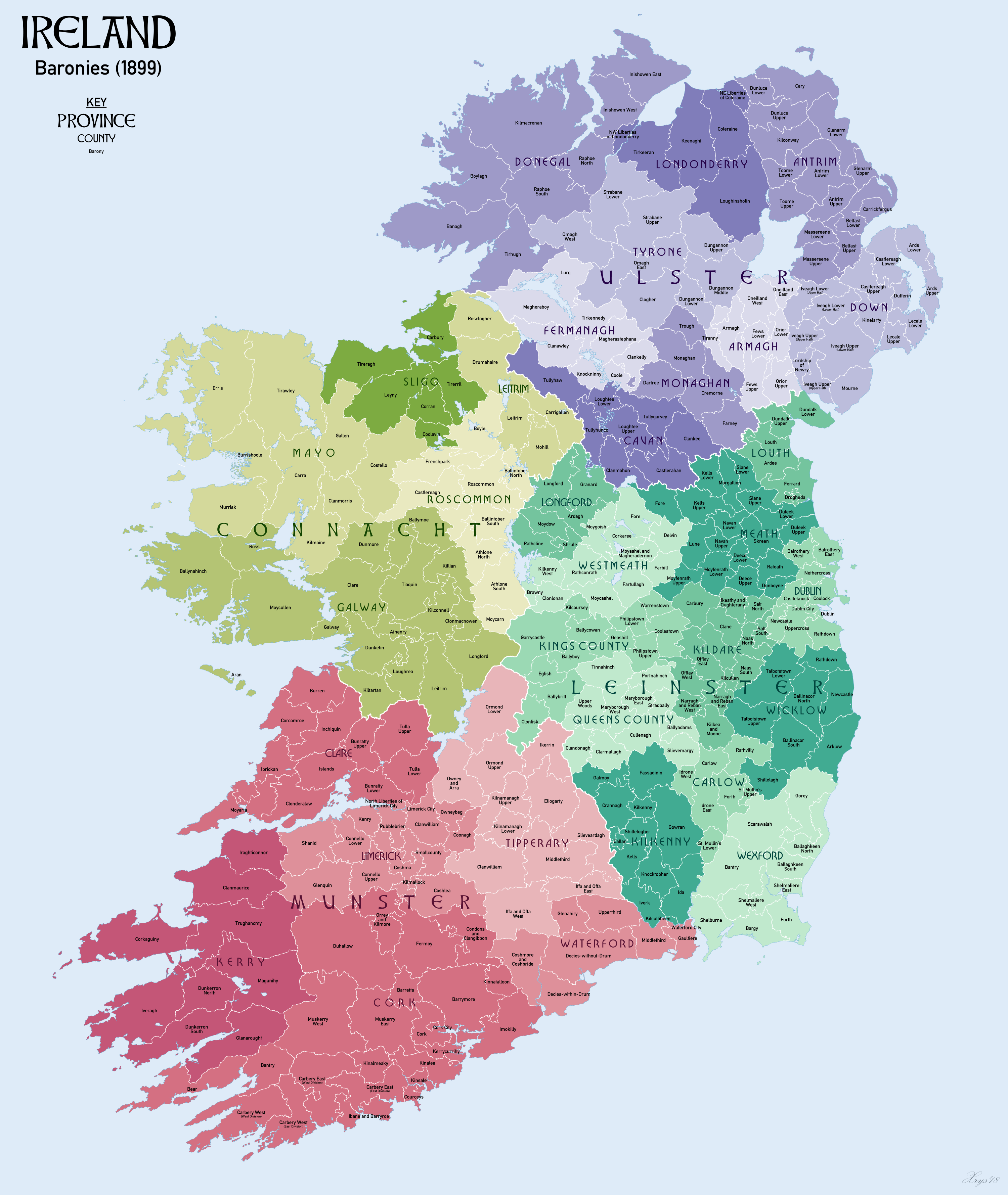 List Of Baronies Of Ireland Wikipedia