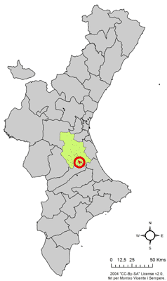 Localització de la Pobla Llarga respecte del País Valencià.png