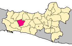 Location of Purbalingga Regency in Central Java