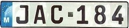 File:Malta license plate - JAC-184.jpg