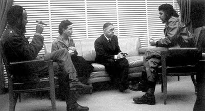 Antonio Núñez Jiménez, Beauvoir, Sartre and Che Guevara in Cuba, 1960.