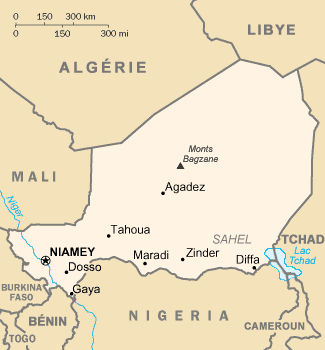 carte du niger en afrique Géographie du Niger — Wikipédia