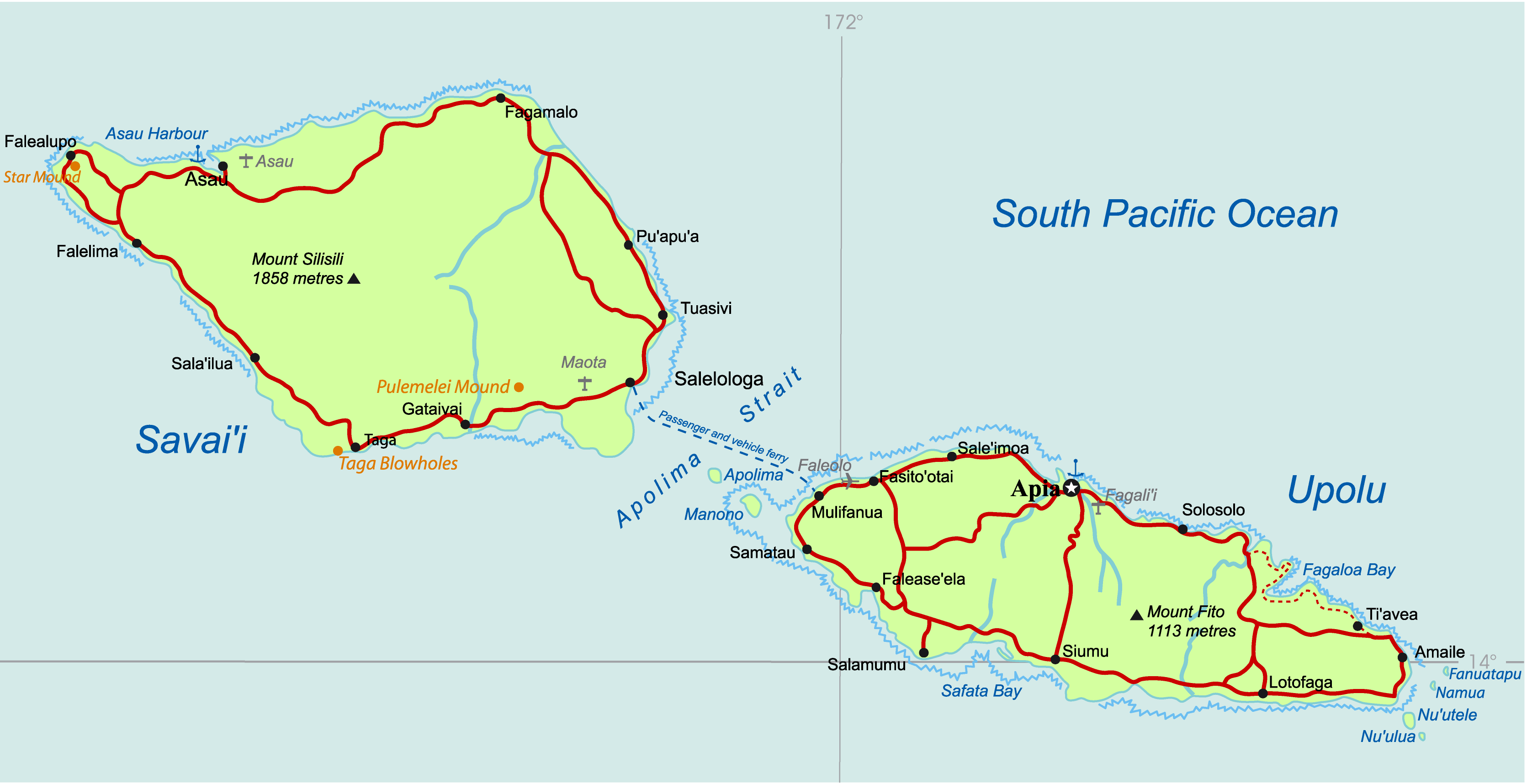Apia Samoa::PLAN & MAP & COUNTRY 